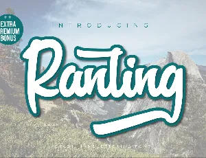 Ranting font