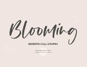 Blooming font