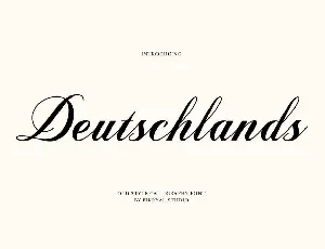 Deutschlands font