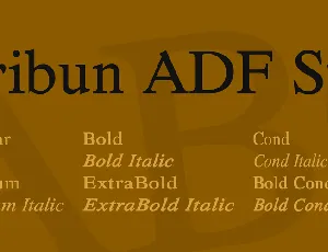 Tribun ADF Std font