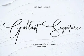 Gallant Signature font