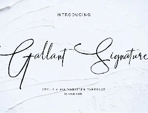 Gallant Signature font