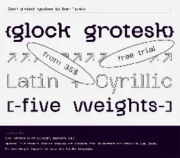 Glock Grotesk Family font