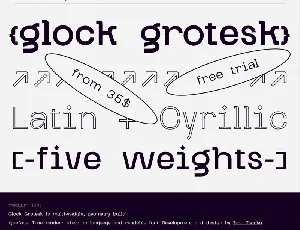 Glock Grotesk Family font