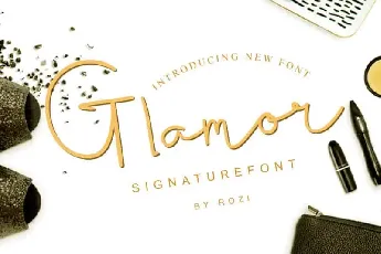 Glamour Signature font