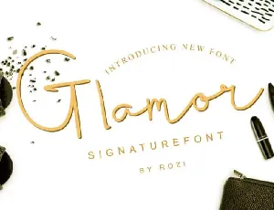 Glamour Signature font