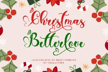 Christmas Betterlove font