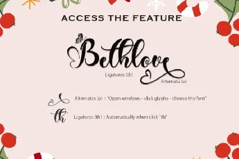 Christmas Betterlove font