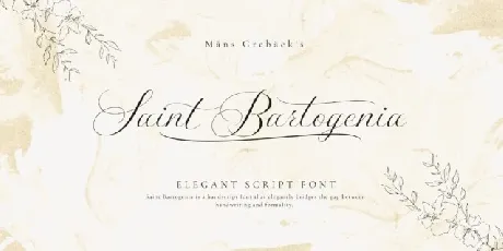 Saint Bartogenia font