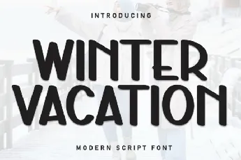 Winter Vacation Display font