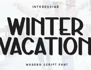 Winter Vacation Display font