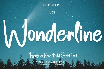 Wonderline Handwritten font