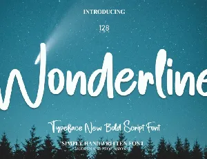 Wonderline Handwritten font