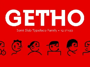 Getho Semi Sans Free font