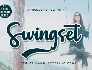 Swingset font