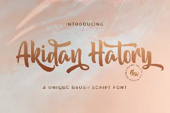 Akidan Hatory font