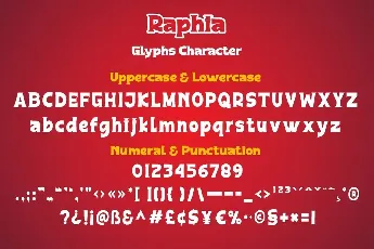 Raphia font