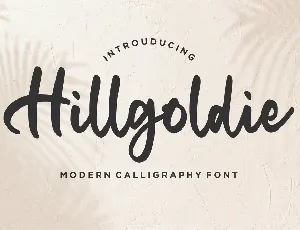 Hillgoldie font