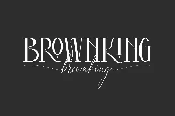 Brownking Demo font