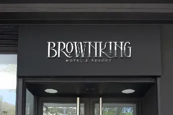 Brownking Demo font