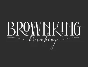 Brownking Demo font