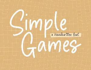 Simple Games font