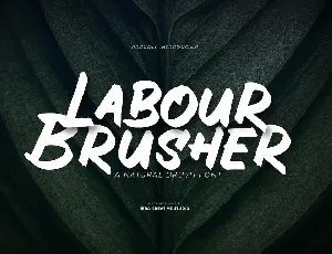 Labour Brusher font