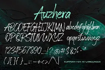 Auzhera font