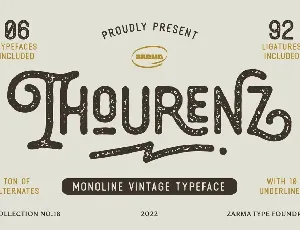 Thourenz font