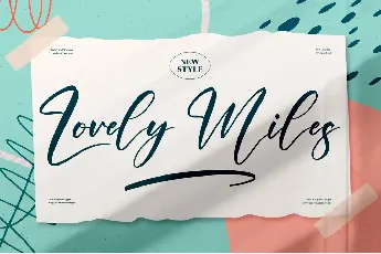 Lovely Miles font