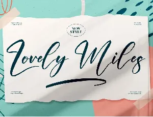 Lovely Miles font