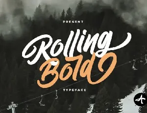 Rolling Bold Script font