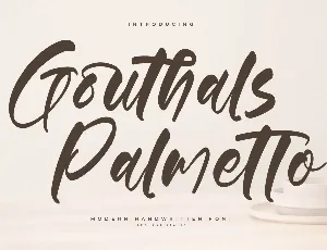 Gouthals Palmetto DEMO VERSION font