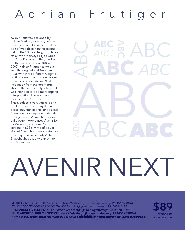 Avenir Next Pro font