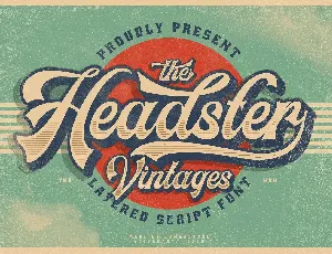 Headster Vintage font