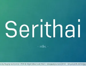 Serithai font