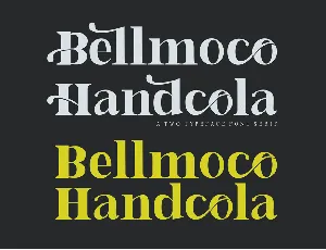 Bellmoco Handcola font