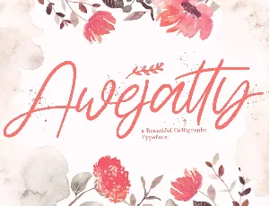 Awejatty font