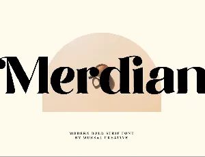 Merdian font