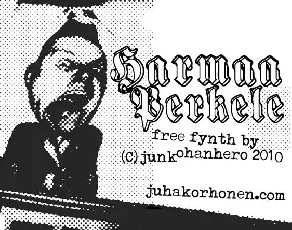 Harmaa Perkele font