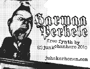 Harmaa Perkele font