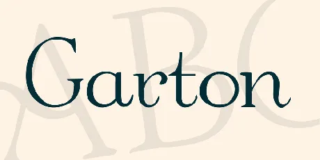 Garton font