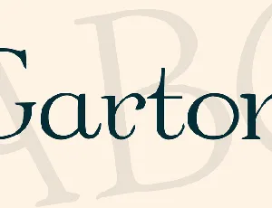 Garton font