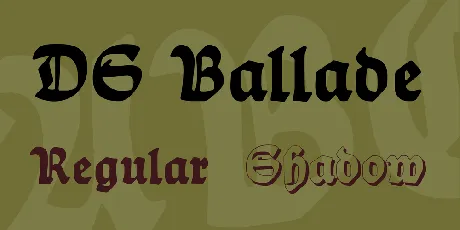 DS Ballade font