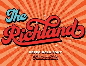 The Richland font