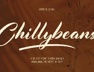 Chillybeans font