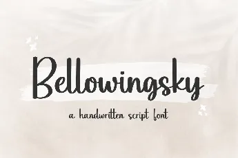 Bellowingsky font