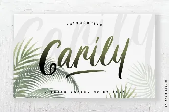 Carily Script font