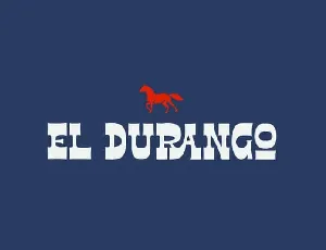 El Durango Display font