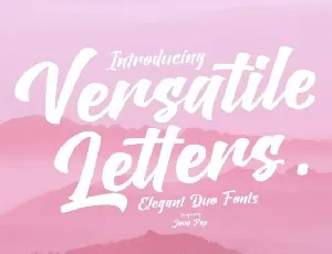 Versatile Letters font